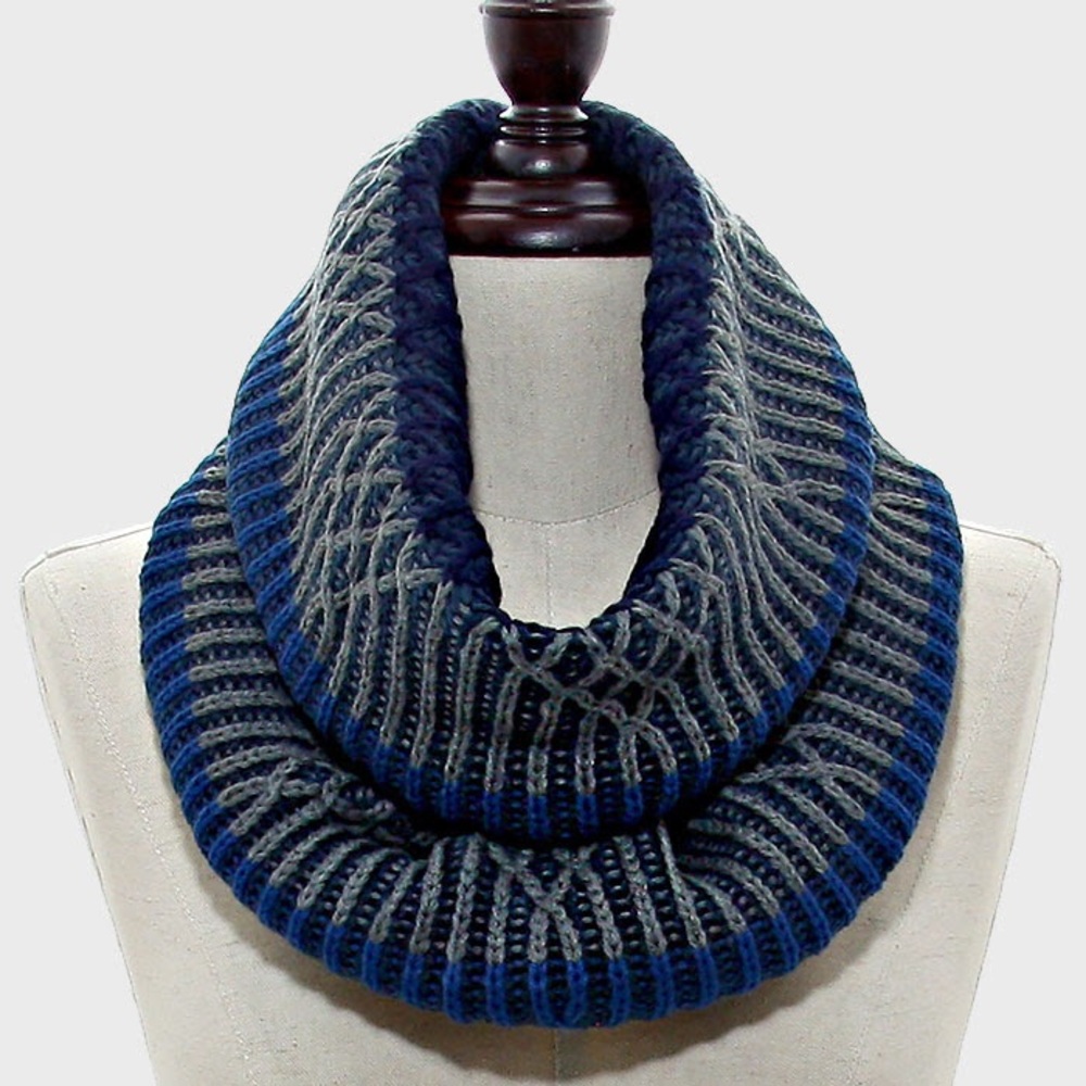 Knit Infinity Snood Scarf